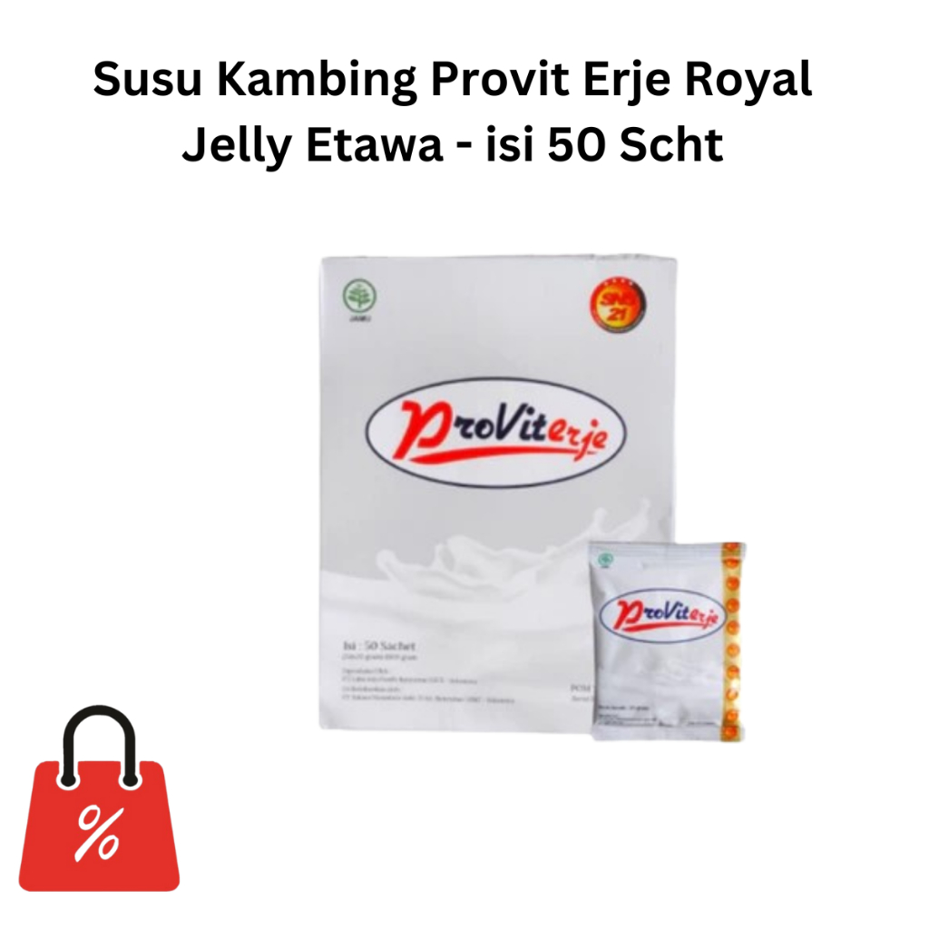 

Susu Kambing Provit Erje Royal Jelly Etawa - isi 50 Sachet