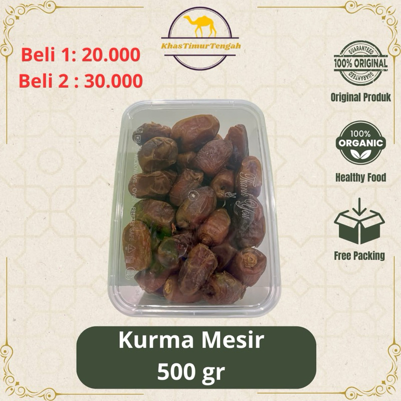 

KURMA MESIR 500 GR |KEMASAN THINWALL |PROMO