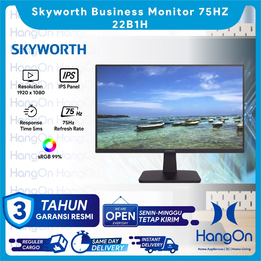 Skyworth 22B1H Business Monitor 22 Inch 75Hz IPS Panel 22"
