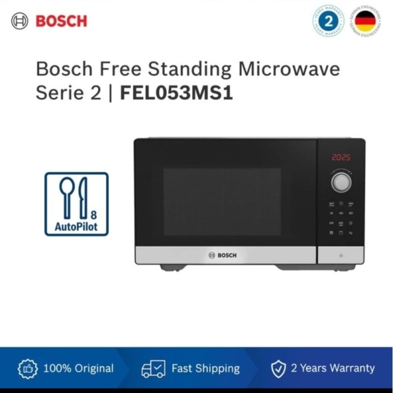 Bosch FEL053MS1 Microwave Seri 2 - Oven Mikro Multifungsi