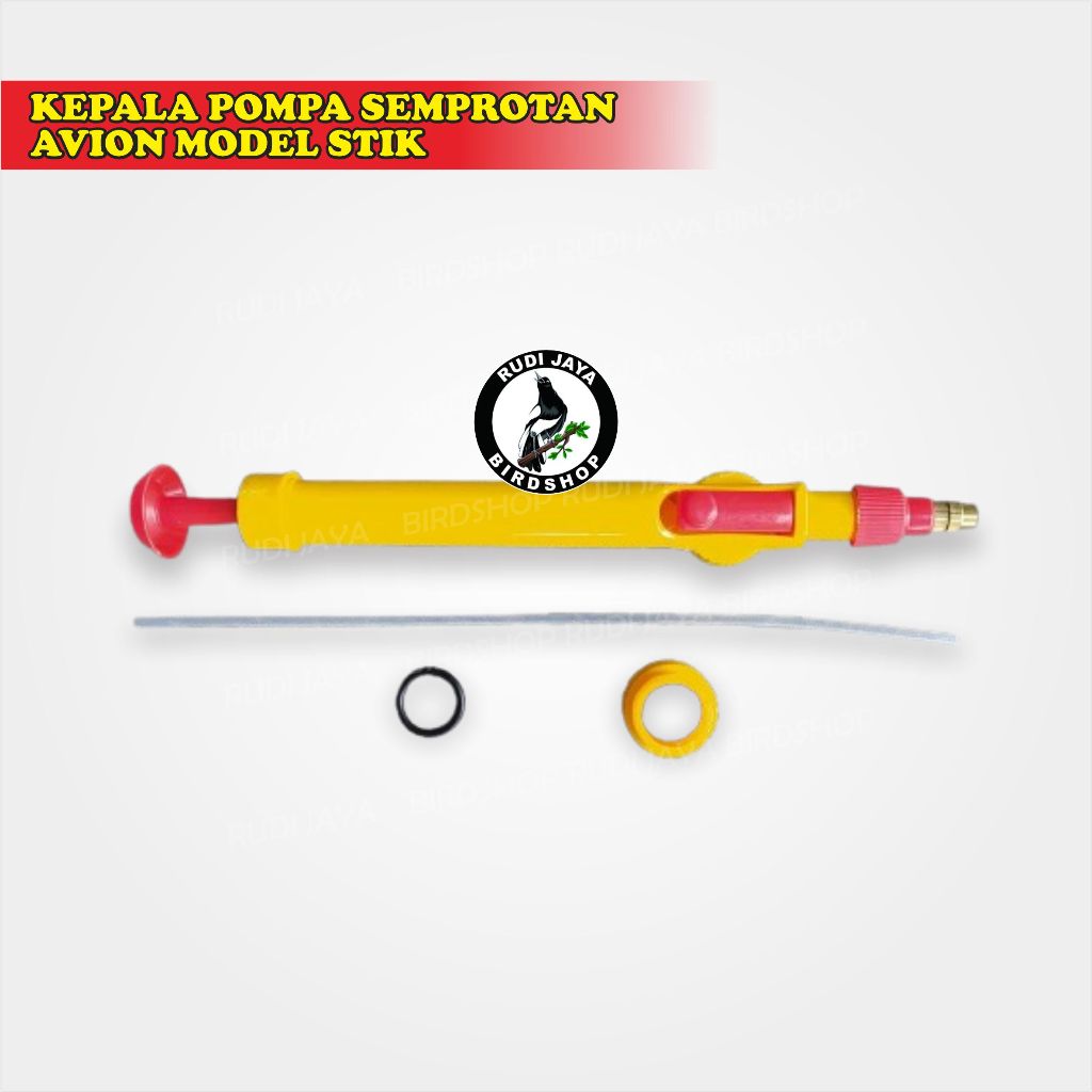 KEPALA POMPA SEMPROTAN AVION MODEL STIK BATANG KUNING SPRAYER HEAD SEMPROT TANAMAN MANDI BURUNG