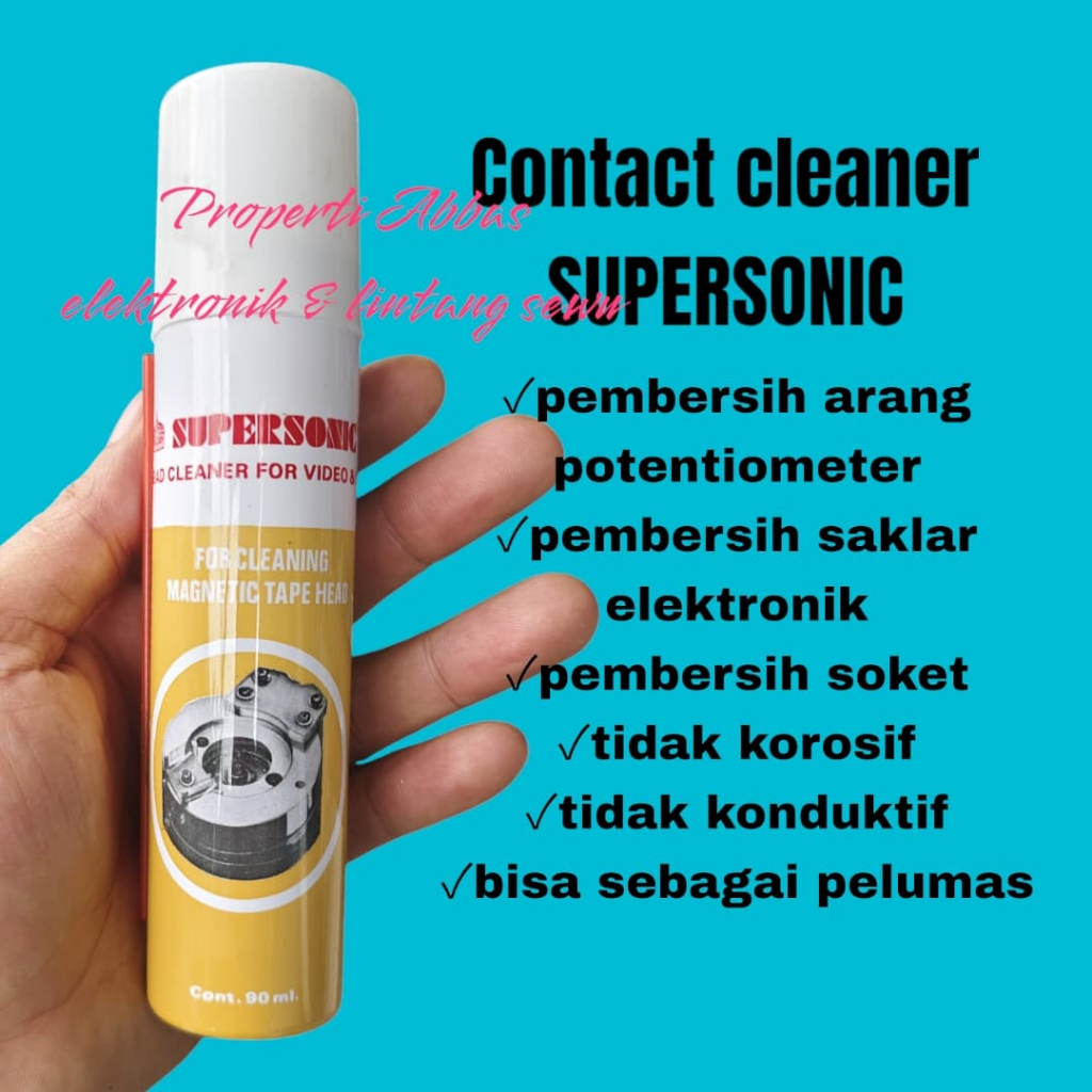 contact cleaner ccl SUPERSONIC electronic lubrican kontak kliner pembersih elektronik PEMBERSIH POTE