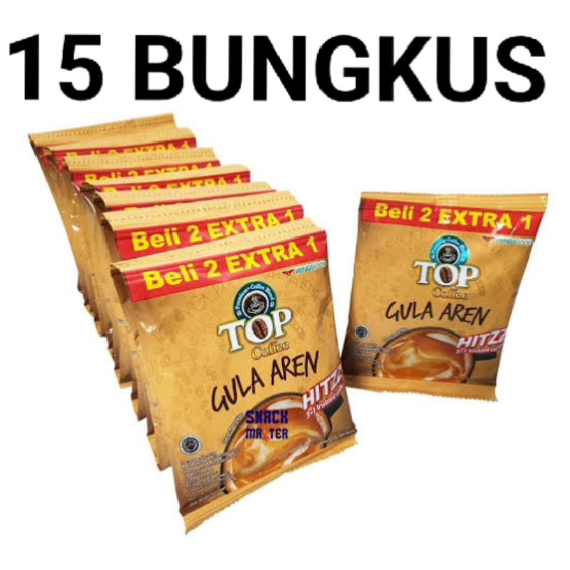 

(15 PCS) TOP COFEE GULA AREN TUBRUK RENCENG