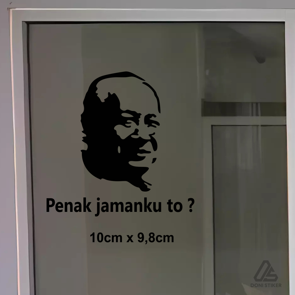 

stiker suharto / soeharto sticker cutting