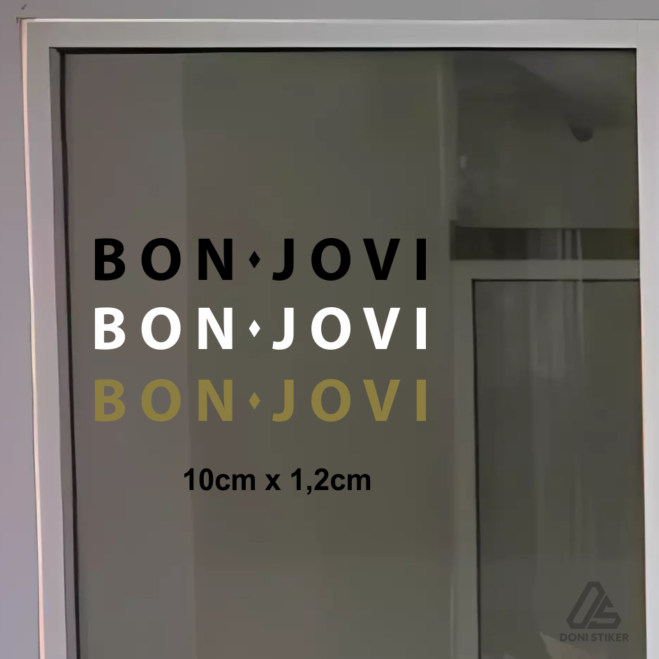

stiker band bon jovi sticker cutting