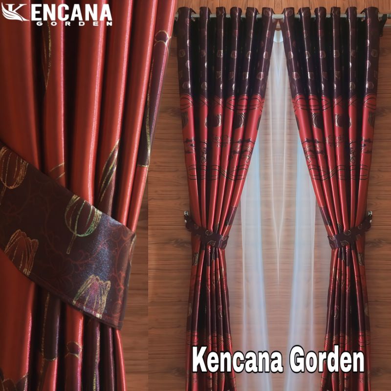 gorden ruang tamu utama hordeng jendela panjang tirai mewah gorden blackout hordeng tebal gorden