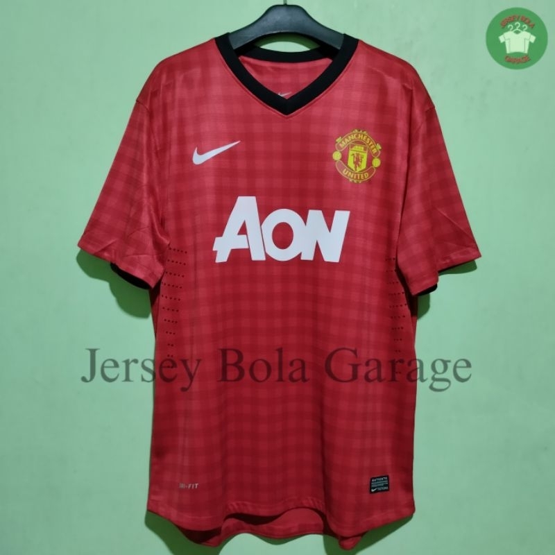 Jersey Bola Retro Manchester united Home 2012