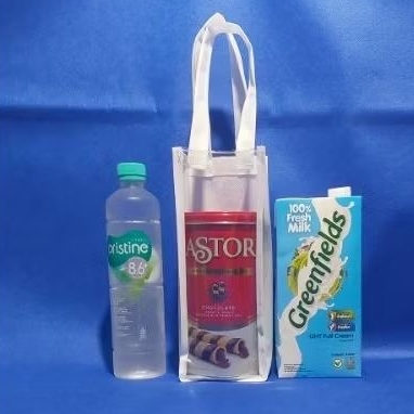 

Tas mug, botol, suvenir, plastik, transparant(25*10*10cm)