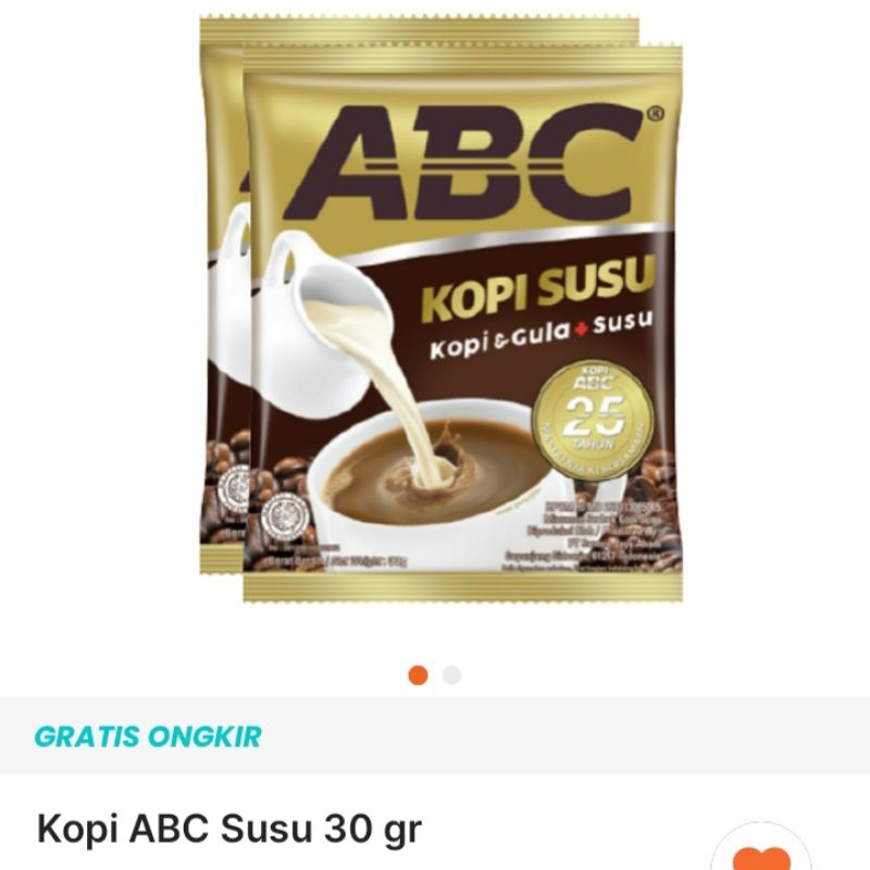 

5pcs kopi ABC susu sachet