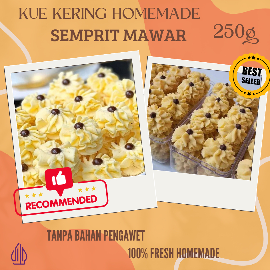 

SEMPRIT MAWAR KUE KERING HOMEMADE 250 GRAM / KUE KERING LEBARAN 2025