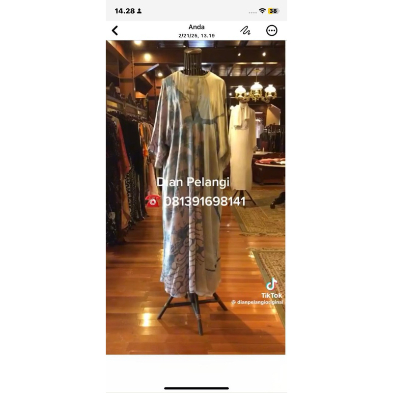 KAFTAN BY DIAN PELANGI PRELOVED LIKE NEW