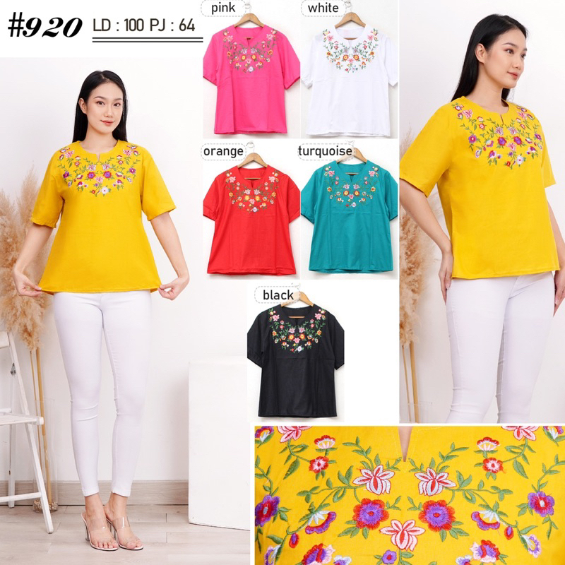 Blus bordir Bangkok terbaru