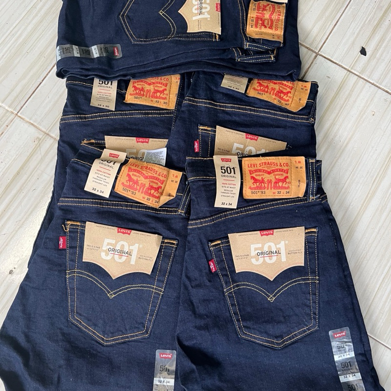 Celana Levis 501 original  made in egypt warna biru