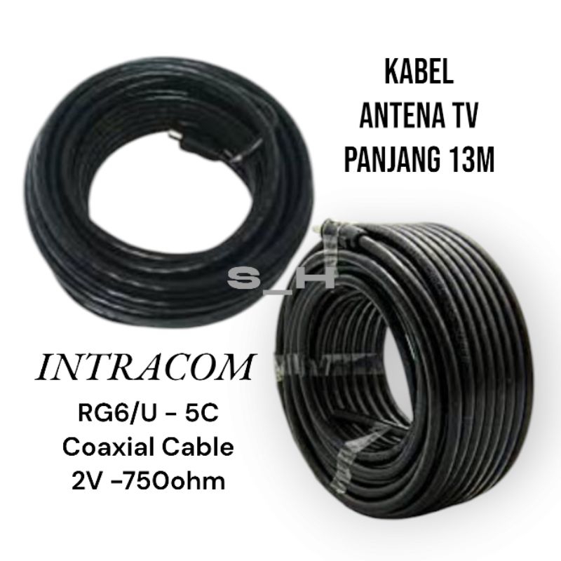kabel Antena TV R6 5C Panjang 13M INTRACOM