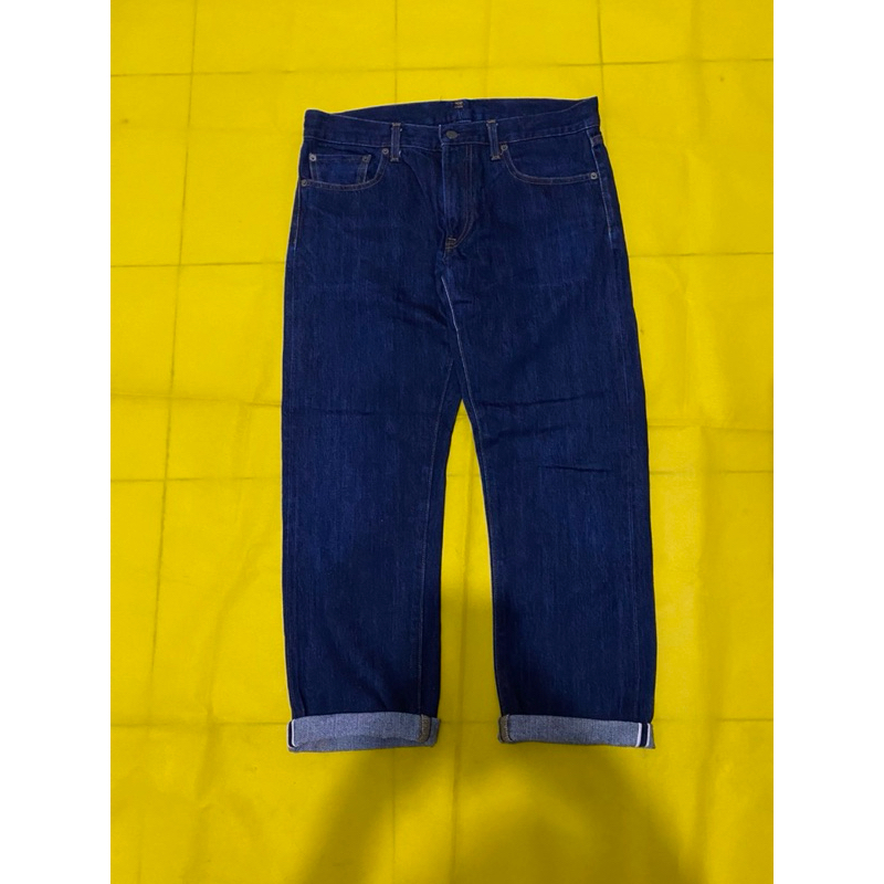 Uniqlo Selvedge denim japan 34 blue P93 x Ol19 x Lp85