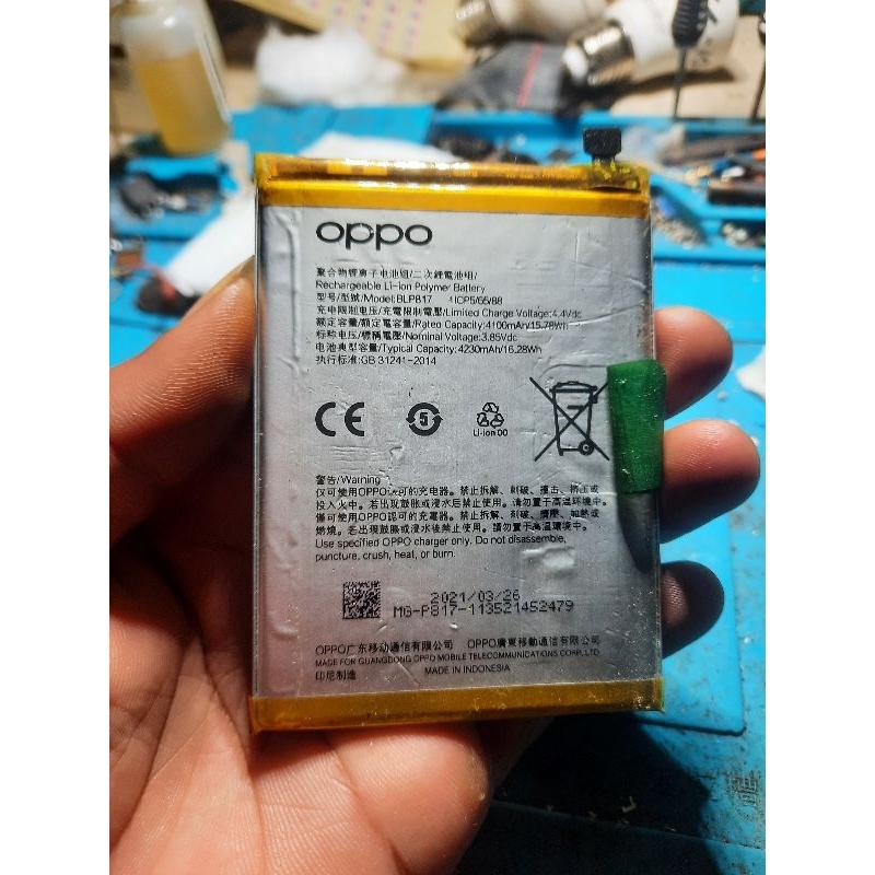 Batrai Ori Copotan Oppo BLP817 Tested 100% Normal Oppo A15/A15S