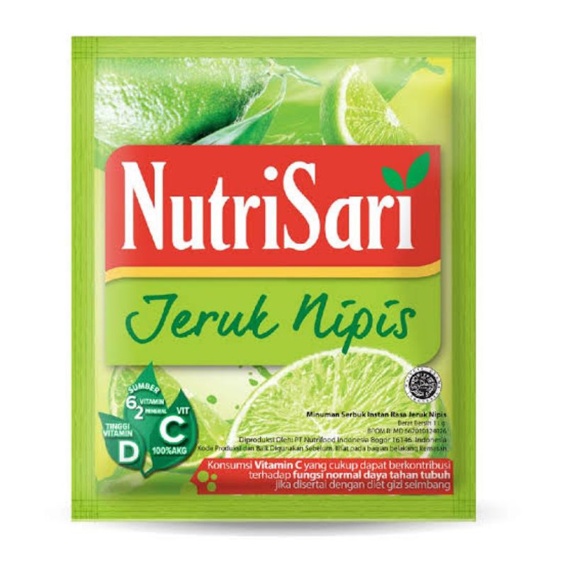 

NUTRISARI JERUK NIPIS 10 SACHET-MINUMAN SERBUK TINGGI VITAMIN C DAN D