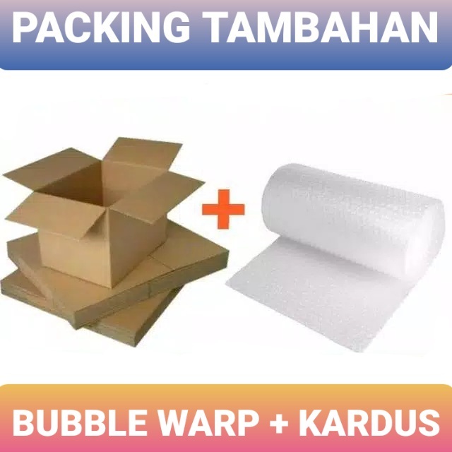 

EXTRA BUBBLE WARP + KARDUS TEBAL AGAR PACKING LEBIH AMAN