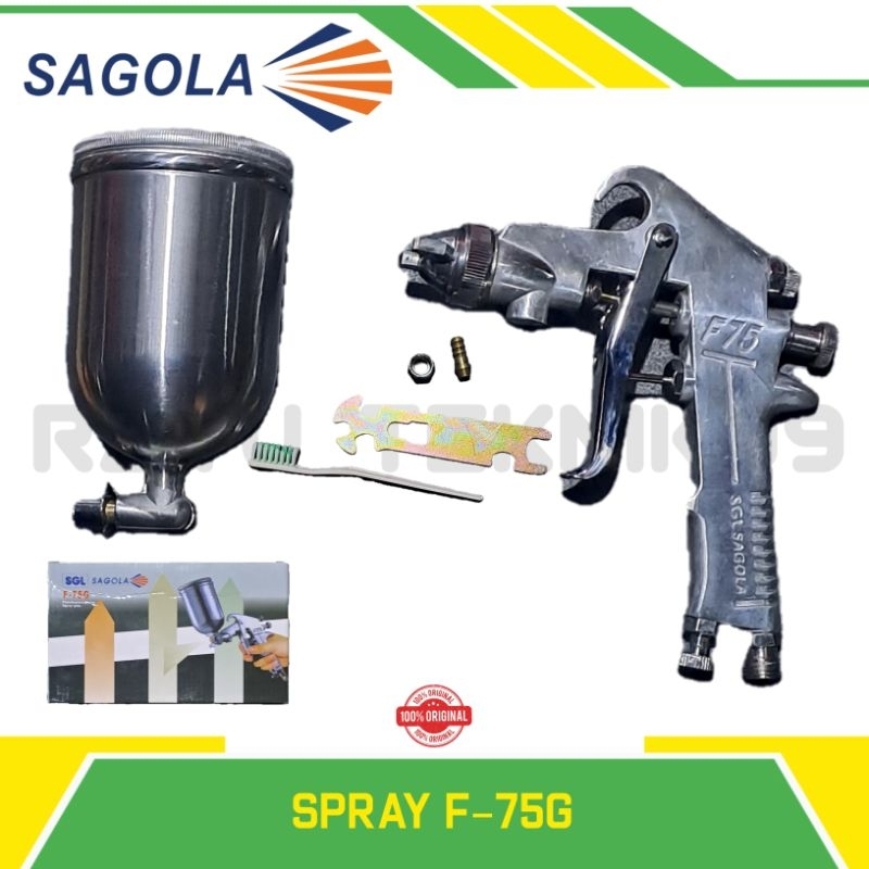 Spray Gun Sagola F75G Tabung Atas 400ML Spray Gun F75G Sagola