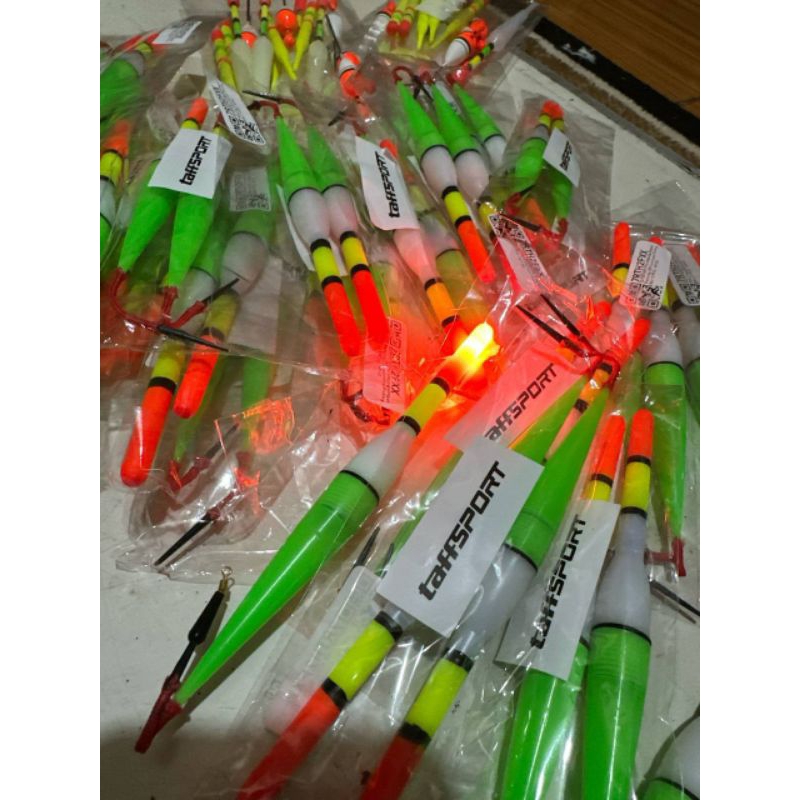 2 Pcs Pelampung Pancing LED Nyala Bersinar Di Malam Hari Kumbul Kambangan Pancing