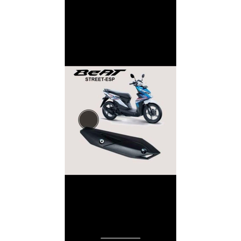tutup knalpot cover tutup tameng knalpot honda beat fi esp 2016-2019