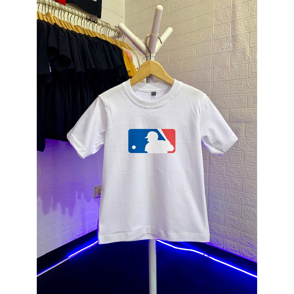 Tshirt Anak & Dewasa Lengan Pendek Baseball MLB Logo Unisex