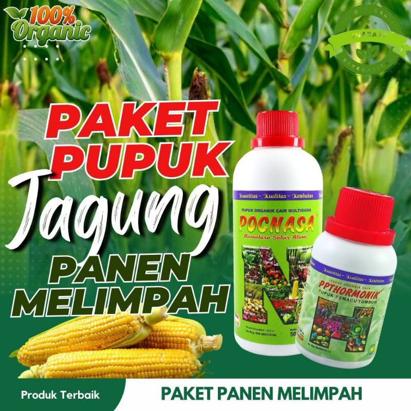 PUPUK JAGUNG POC NASA 500cc DAN HORMONIK 100cc