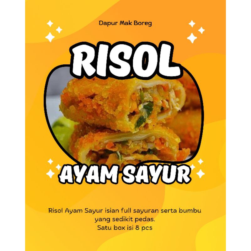 

RISOL AYAM SAYUR ISI 8 PCS // KHUSUS MEDAN // HANYA PENGIRIMAN INSTAN