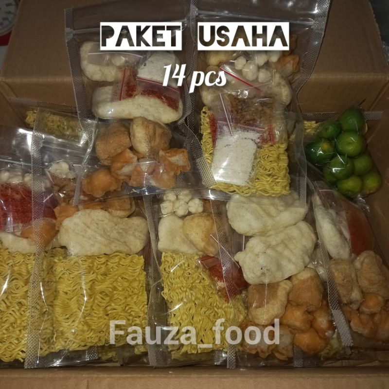 

PAKET JUALAN CUANKI INSTAN 14pcs,CUANKI MIE DLL
