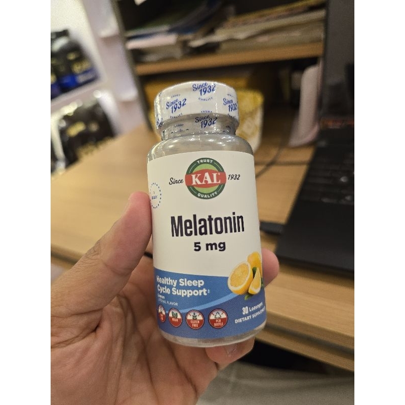 kal melatonin 5mg sleep aid lozenges supports quality sleep 30 lozenges