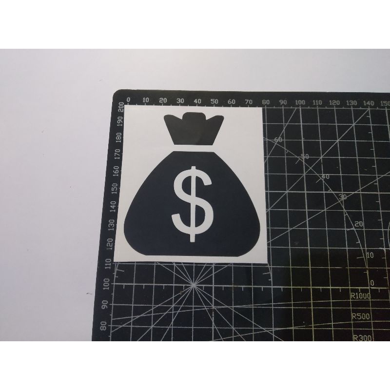 

stiker cutting dollars