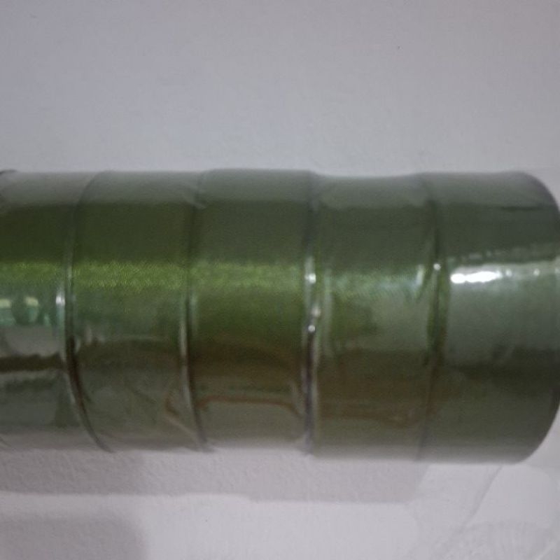 

pita satin hijau lumut 2.5 cm 1inch