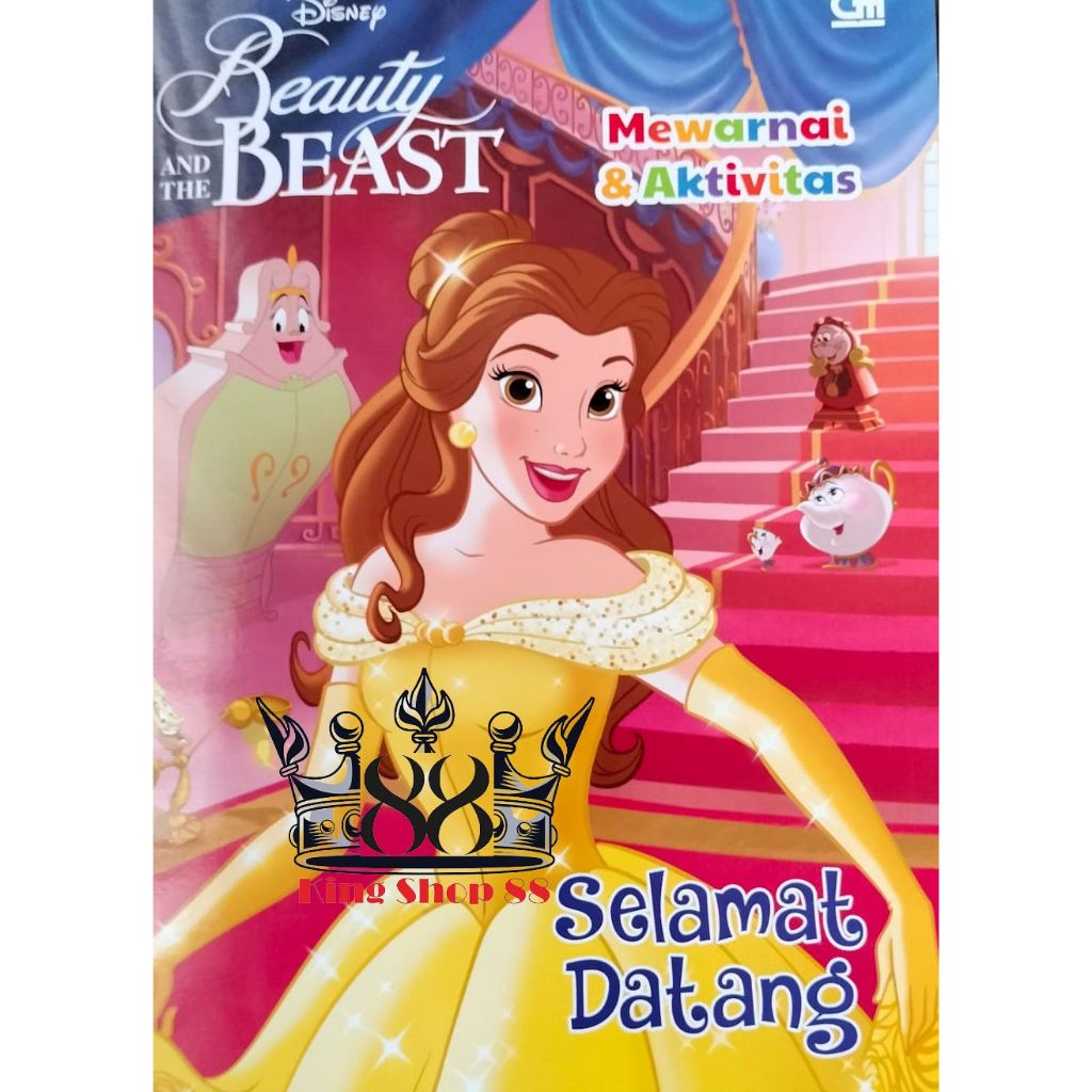 Buku Mewarnai dan Aktivitas Disney Princess Beauty And The Beast / Belle