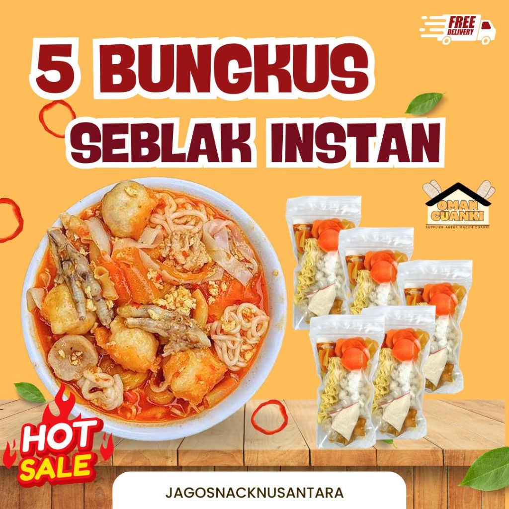

5 BUNGKUS SEBLAK INSTAN LEVEL PEDAS - HOTPOT INSTAN