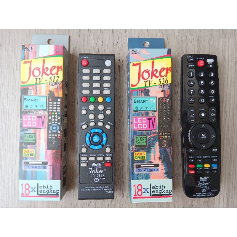 Remote TV LCD, LED  Tabung Universal Joker 18 sudah Support Smart TV