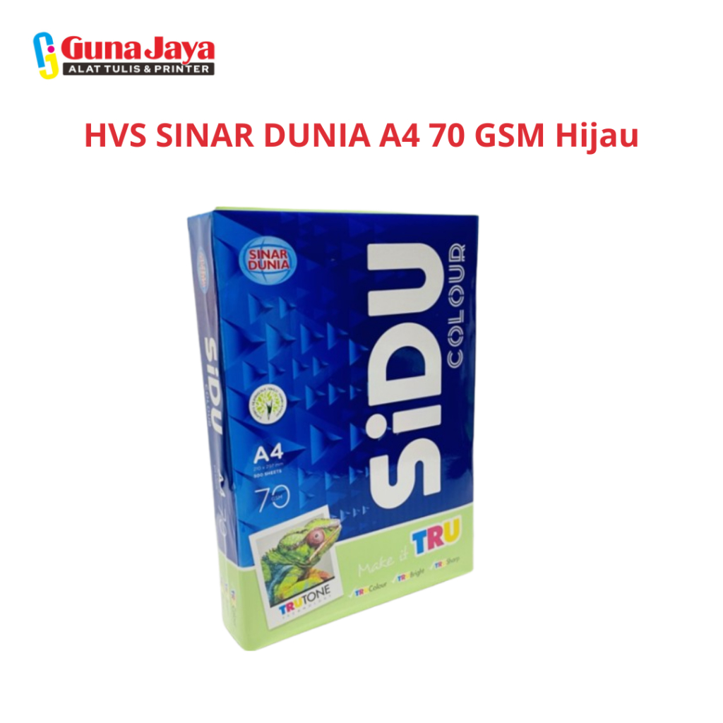 

HVS SINAR DUNIA A4 70 GSM HIJAU