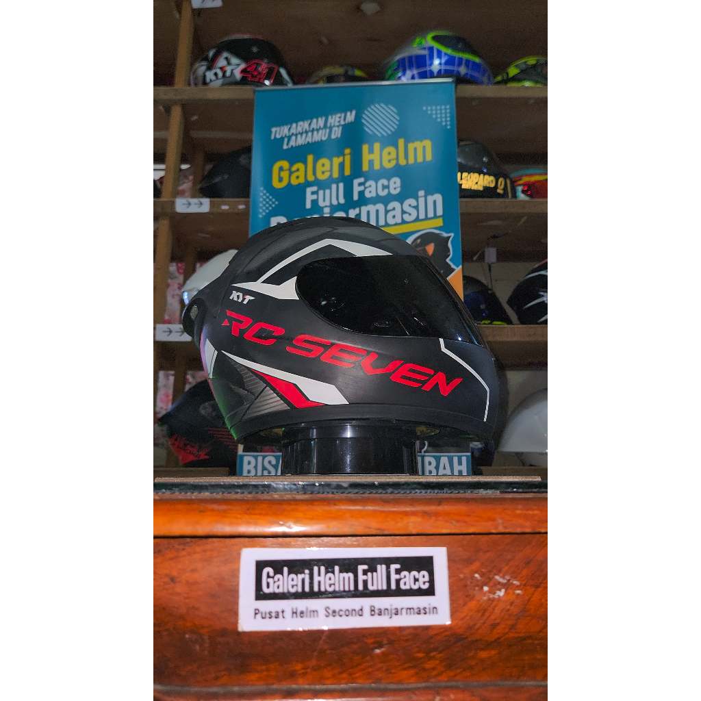 KYT RC-7 SEVEN SERI 18 BLACK MATTE HITAM DOFF