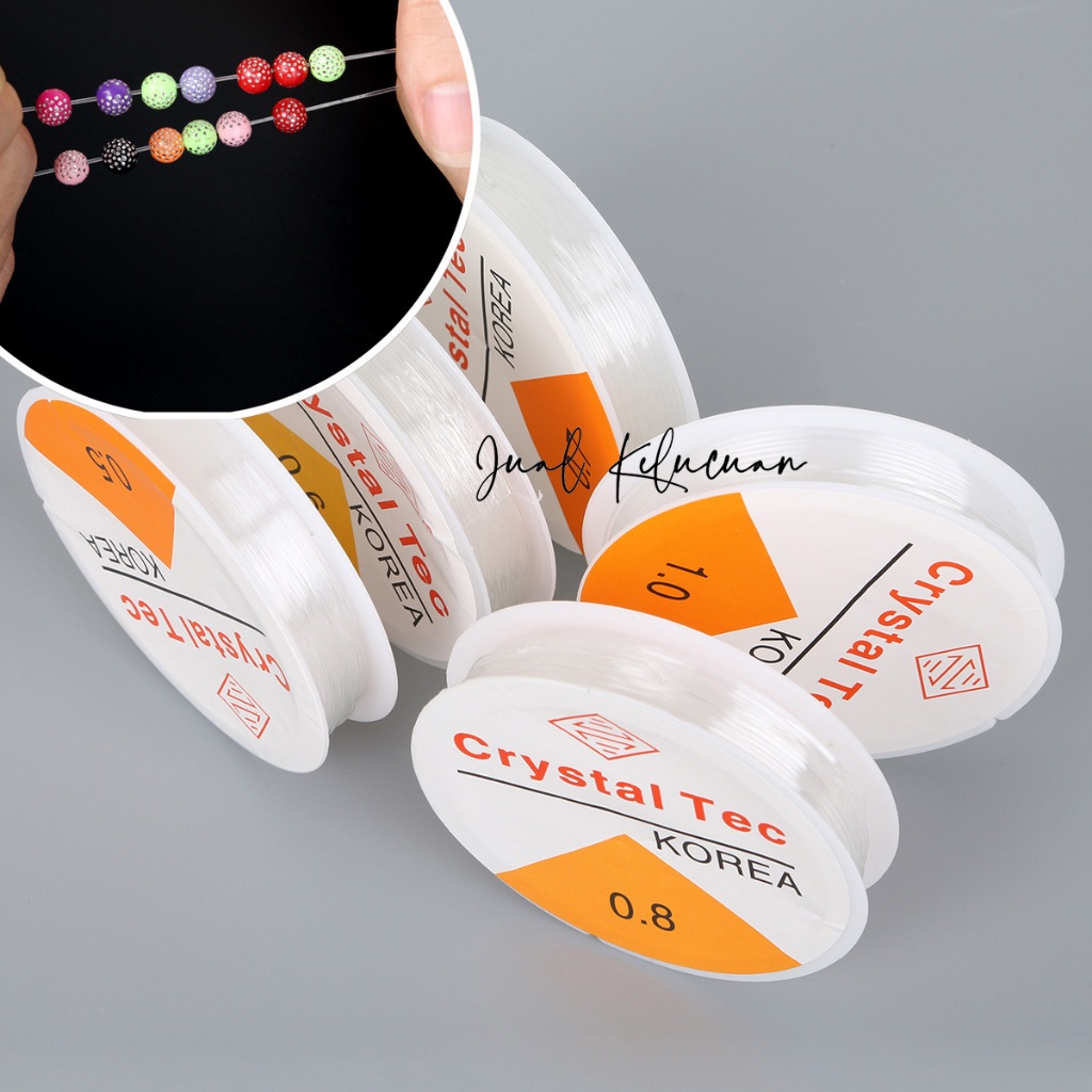 

✧*｡٩(COD)و✧*｡Tali Senar Elastis Crystal Tech Bahan Kerajinan Diy 1PCS