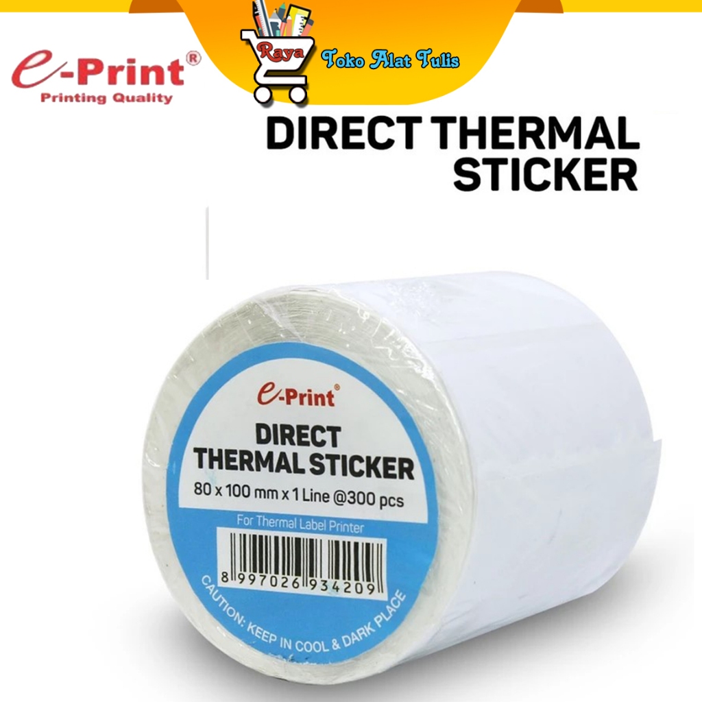 

E-Print Direct Thermal Sticker Label 80 x 100 mm