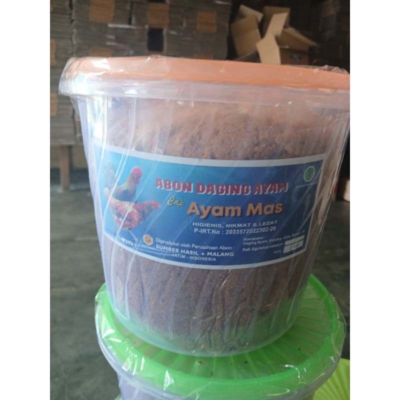 

Abon Ayam Pedas 2kg Bonus Toples