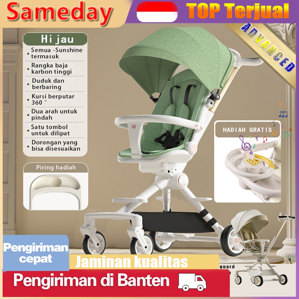COD/Ready✅Magic stroler bayi lipat travelling sepeda bayi stroller duduk kereta dorong troli bayi