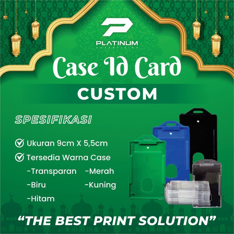 ID CARD CASE TRANSPARAN / PLASTIK CASE  / CASE ID CARD WARNA / CARD HOLDER / TEMPAT ID CARD TRANSPAR