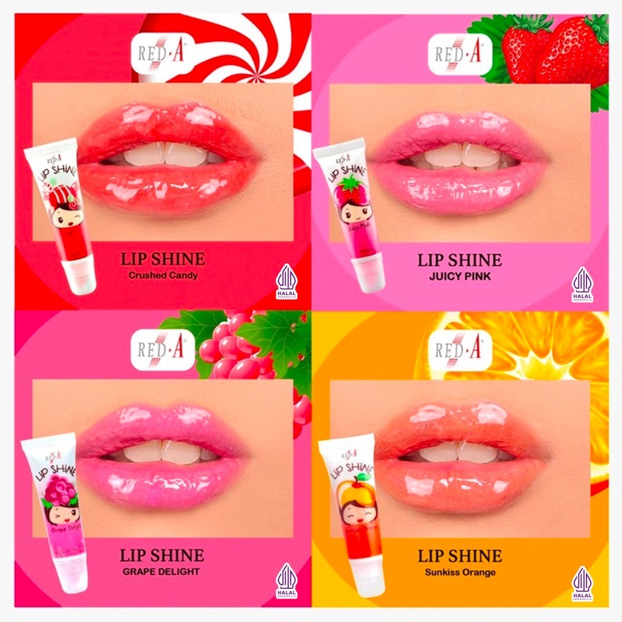 Lip Shine Red A