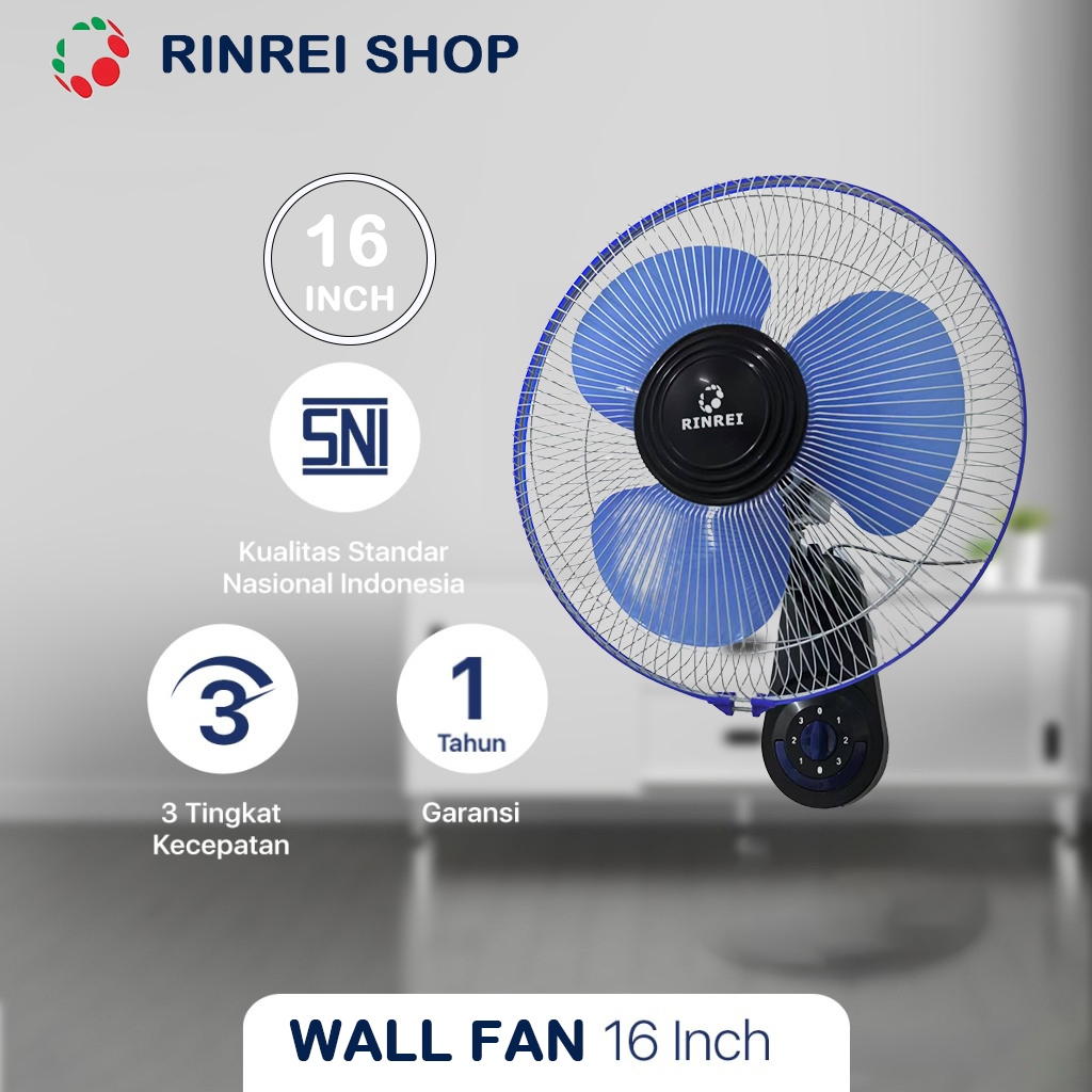 COD Kipas Angin WF16 Dinding 16 inch Hembusan Kencang Dengan Daya 60 Watt Low Fan 12 Inch Garansi Ju