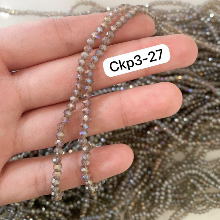 CEKO PAO 3MM / CEKO AB PELANGI BULAT / KRISTAL CEKO BULAT / MANIK CEKO PAO / MANIK CEKO BULAT