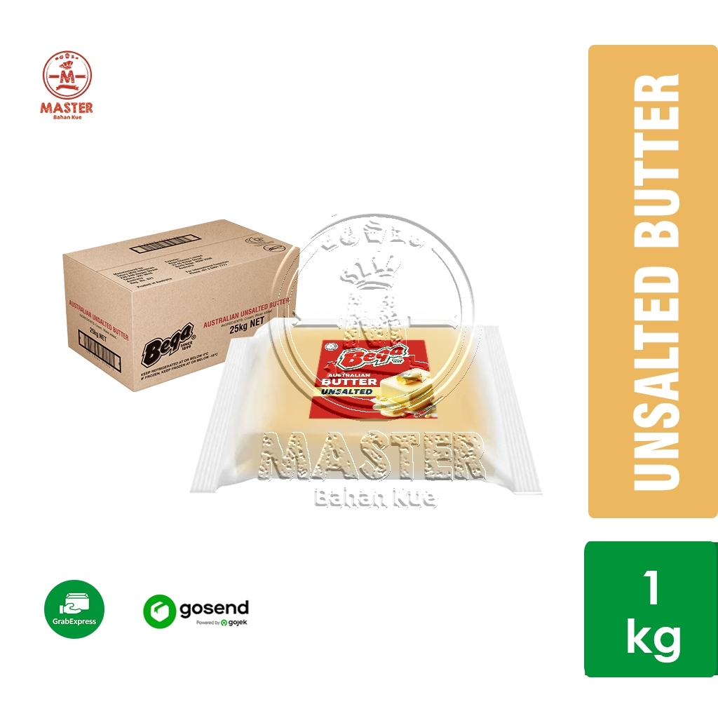 

Bega Unsalted Australia Butter / Mentega Tawar Australia HALAL Repack 1kg [KHUSUS INSTANT]