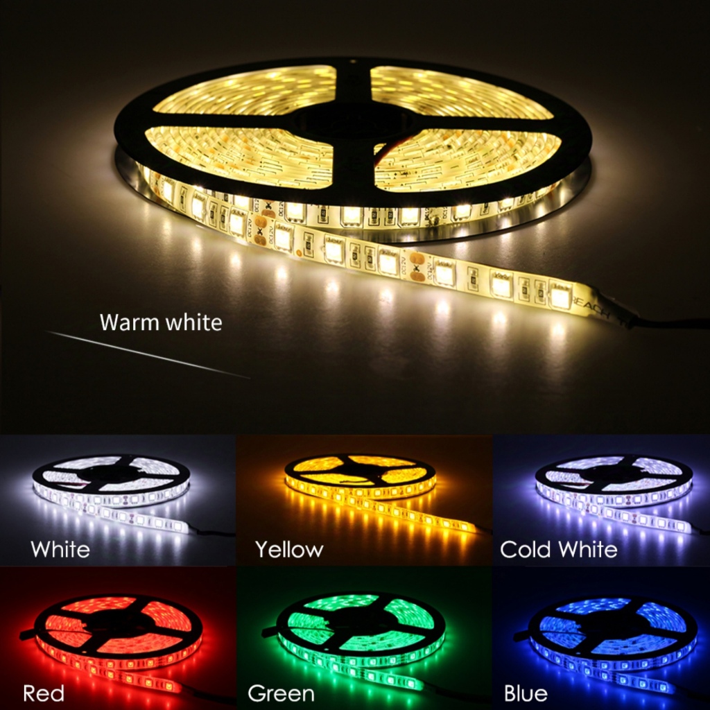 ( HARGA PER 1 METER ) Lampu Led Strip 12v 5050 / lampu kolong lampu hiasan lampu dekorasi