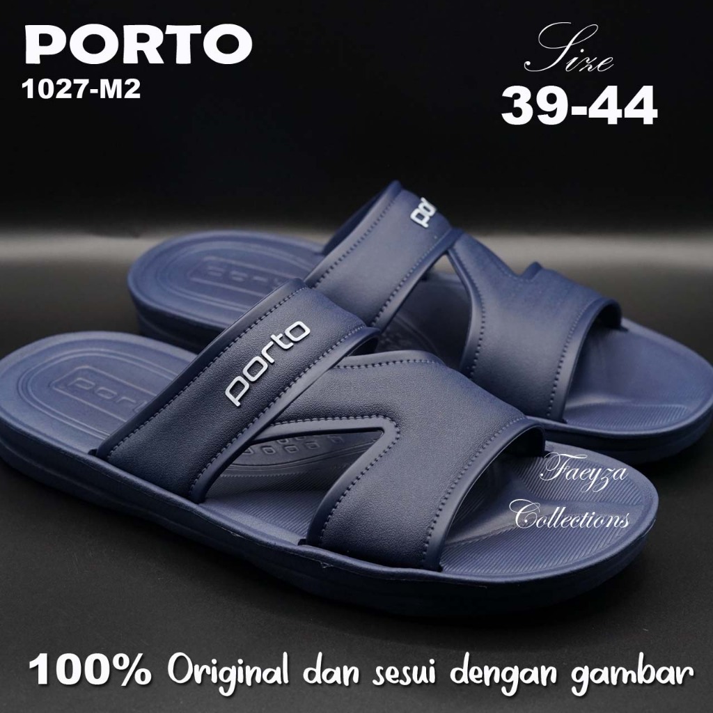 Sandal Slop anak laki laki Dewasa PORTO 1027-M2 PORTO Elegant sandal karet empuk ringan