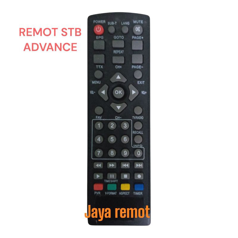 NEW REMOT DIGITAL STB ADVANCE REMOT RECEIVER SET T6OP BOX DIGITAL ADVANCE
