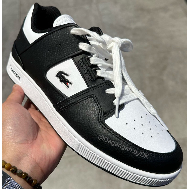 Sepatu Lacoste Sneakers Original 100% Black n White (NEW) Authentic